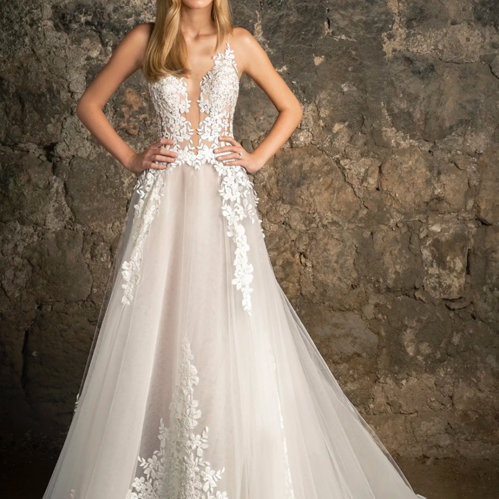 Pnina Tornai One - 4872 With Veil Wedding Dress (Cleaned and Preserved)